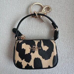 Coach Mini Nolita Bag Charm Leopard Print